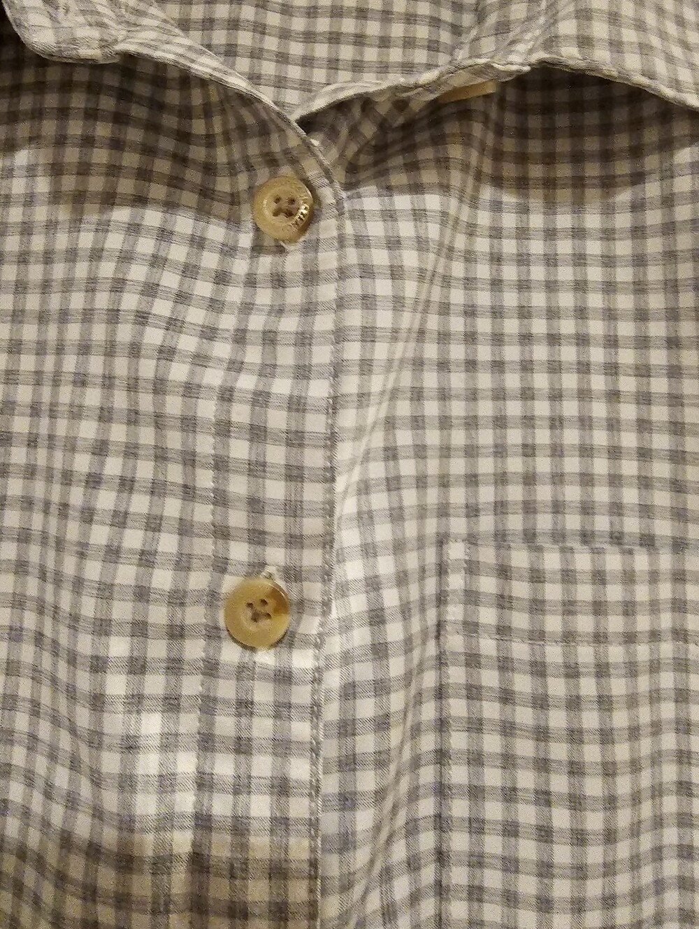 ZeroXposur Small Gingham Button-Down Shirt Womens Short Sleeve - Picture 4 of 13
